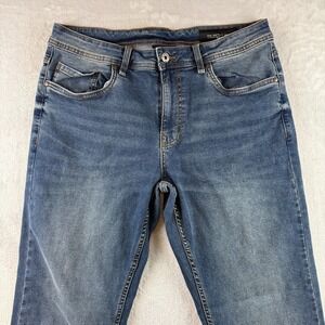 The Perfect Jean NYC Jeans Mens 32x36 Blue Thicc Thick Stretch Dark Wash Denim